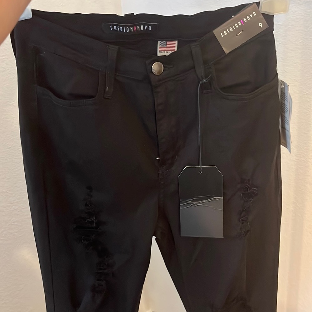 Fashionova Juniors Black Jeans Size 9